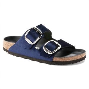 - NWB Birkenstock Arizona big buckle navy blue velvet